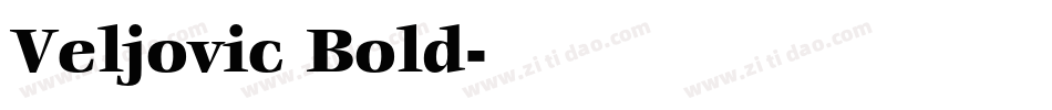 Veljovic Bold字体转换
